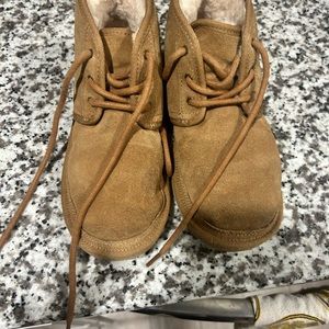 Like new boys chestnut ugg boots size 2